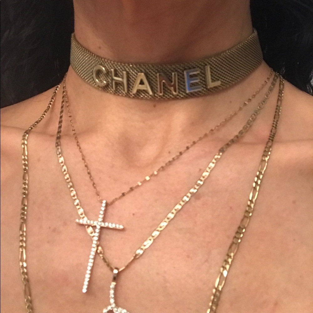 Chanel gold mesh choker RARE necklace - Picture 15 of 16